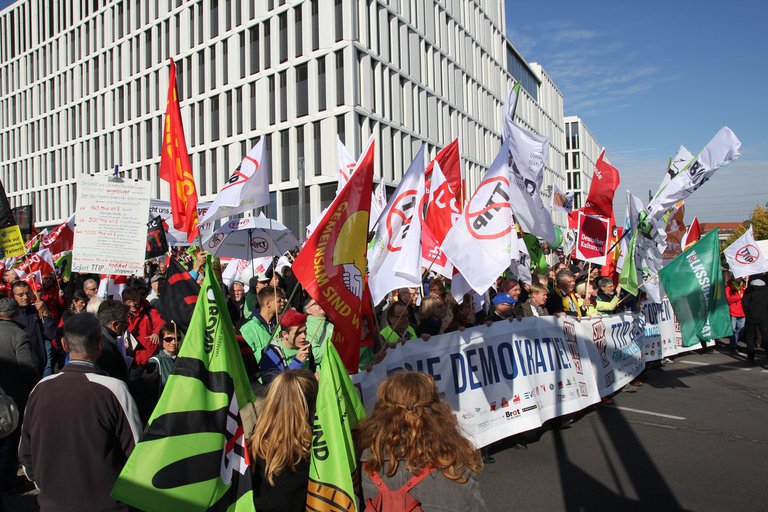 TTIP Demo: Demospitze