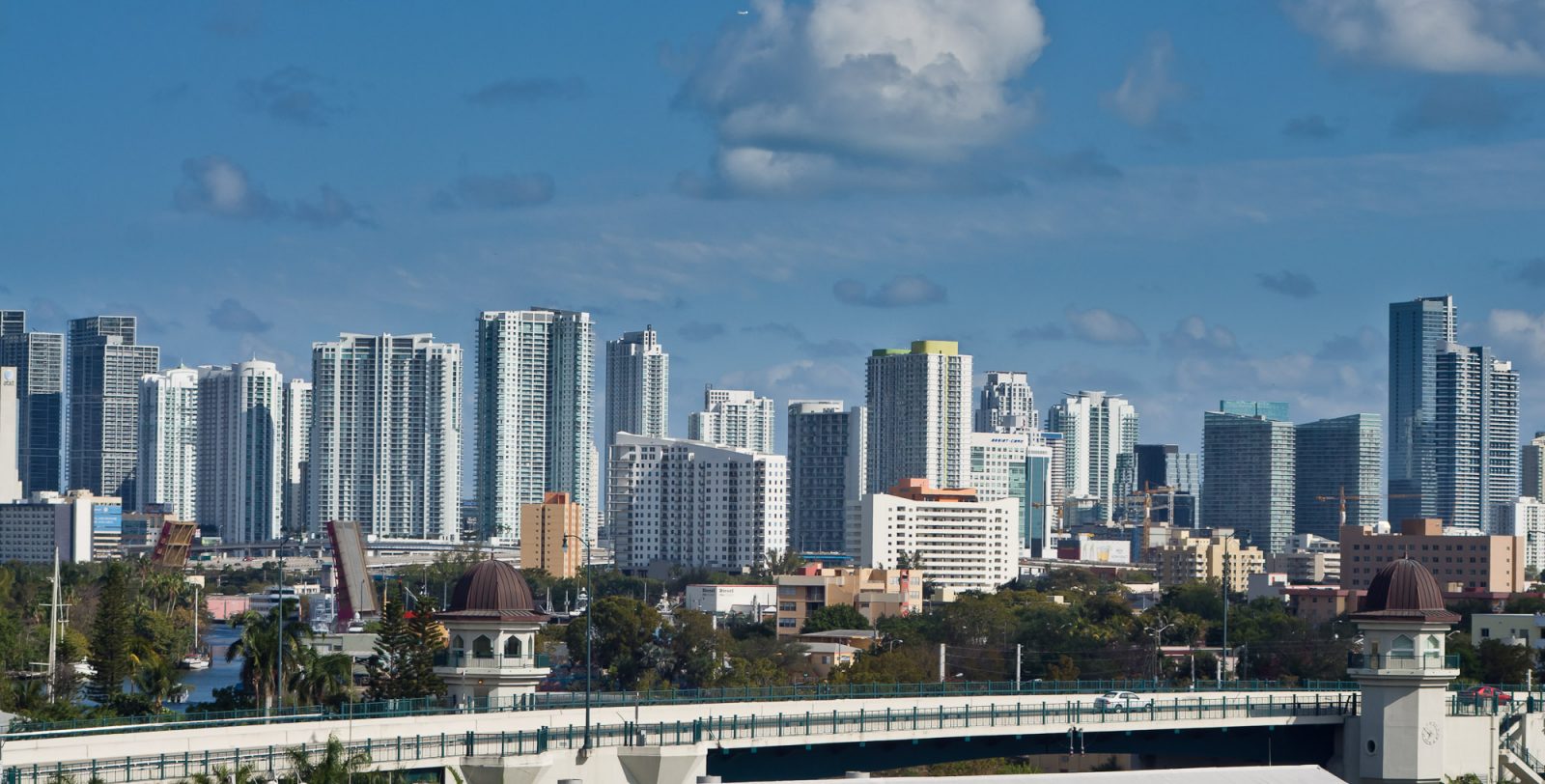 Foto der Skyline von Miami