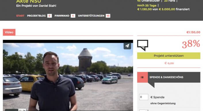 Crowdfunding für die Aufklärung über den Terror des rechtsradikalen Nationalsozialistischen Untergrundes (NSU)