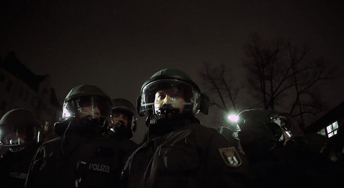 Polizisten im Einsatz