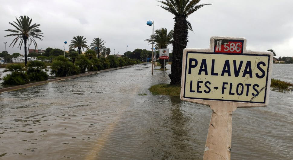 Land unter am Mittelmeer