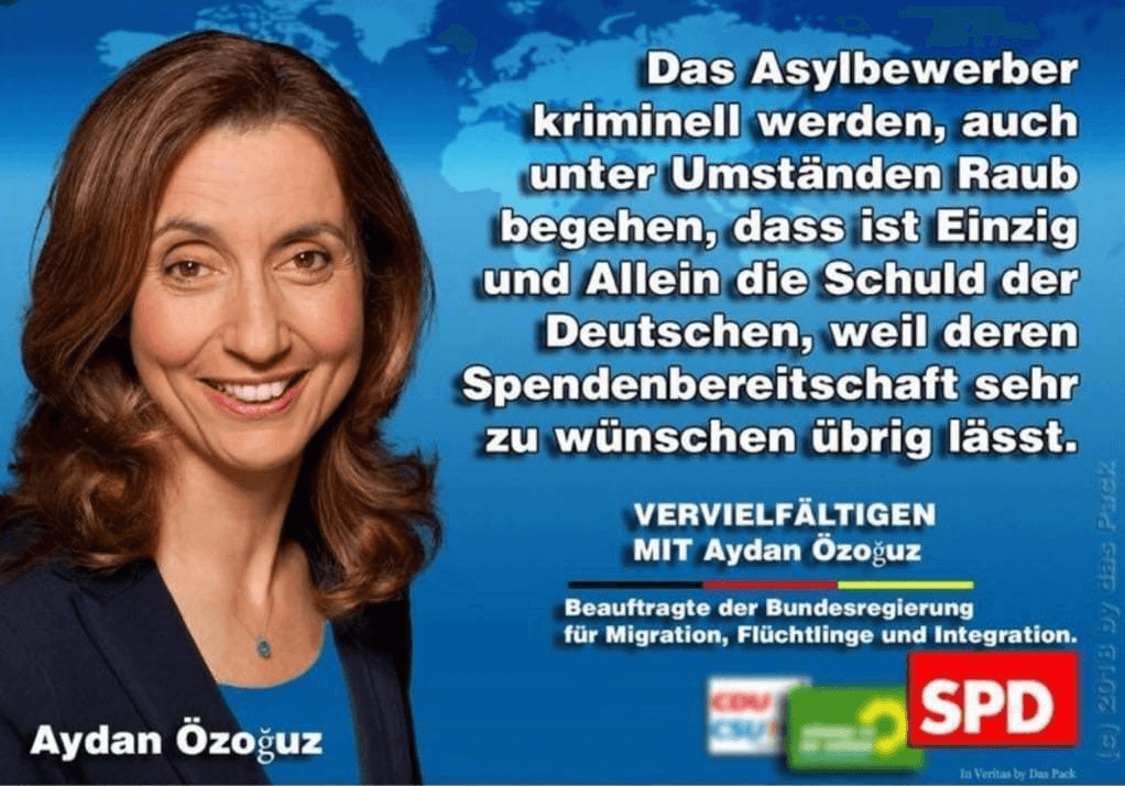 Nein Aydan Ozoguz Findet Nicht Dass Es Allein Die Schuld Der Deutschen Ist Wenn Asylbewerber Kriminell Werden
