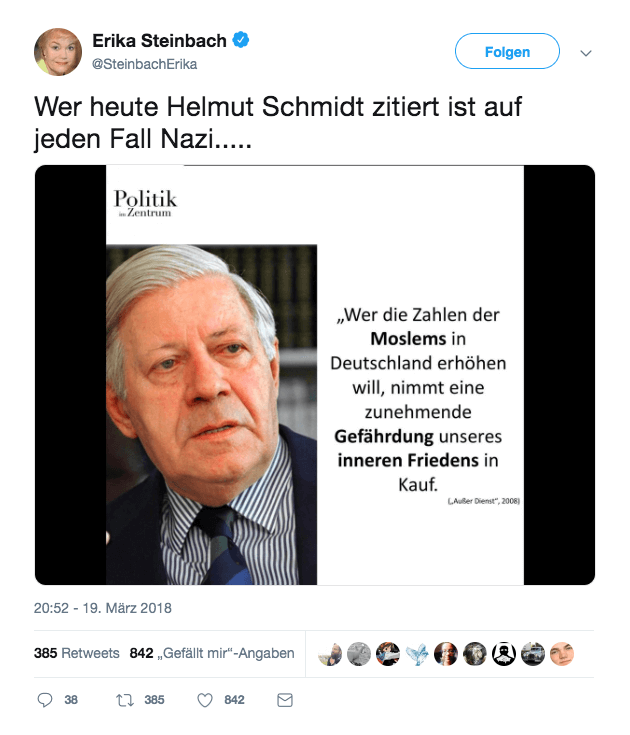 Keine Belege Dafür Dass Helmut Schmidt Das über Muslime