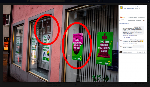 Bayern: gefälschte Grünen-Wahlplakate in Donauwörth