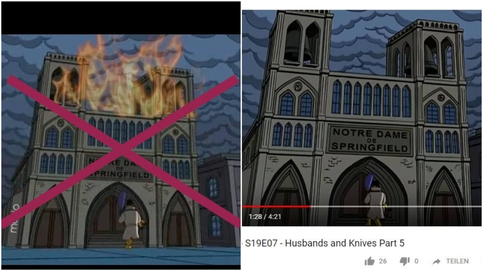 range Owl Prehistoric Nein, „Die Simpsons“ haben den Brand von Notre-Dame nicht vorhergesagt