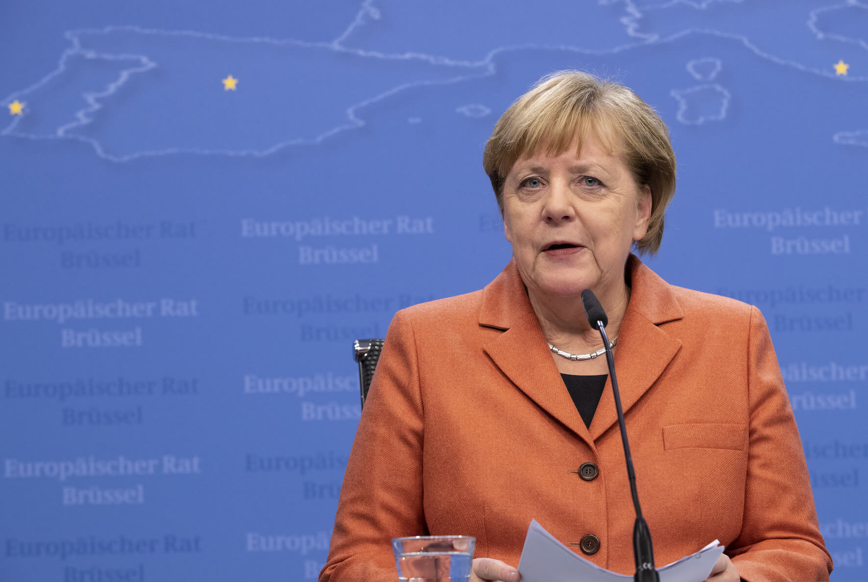 Belgium, Brussels: German Chancellor Angela Merkel