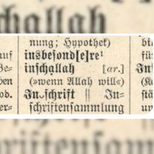 Inschallah Ist Nicht Neu Im Duden Sondern Wurde Schon 1941