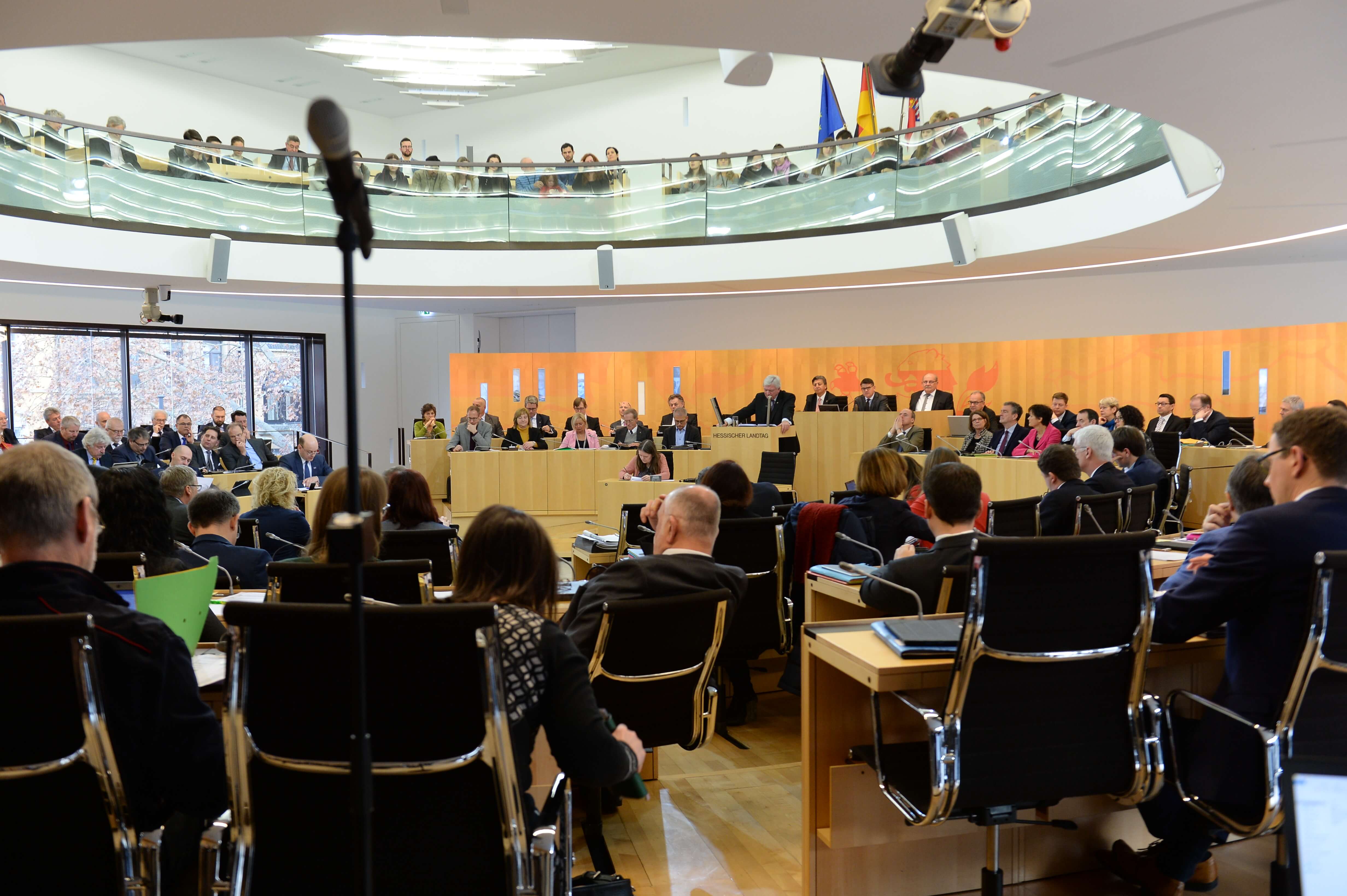 Eine Sitzung des hessischen Landtags