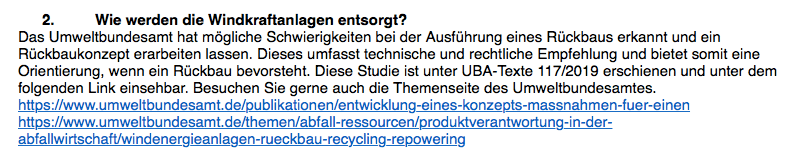 E-Mail-Antwort von Petra Weißhaupt vom Umweltbundesamt. (Screenshot: CORRECTIV)