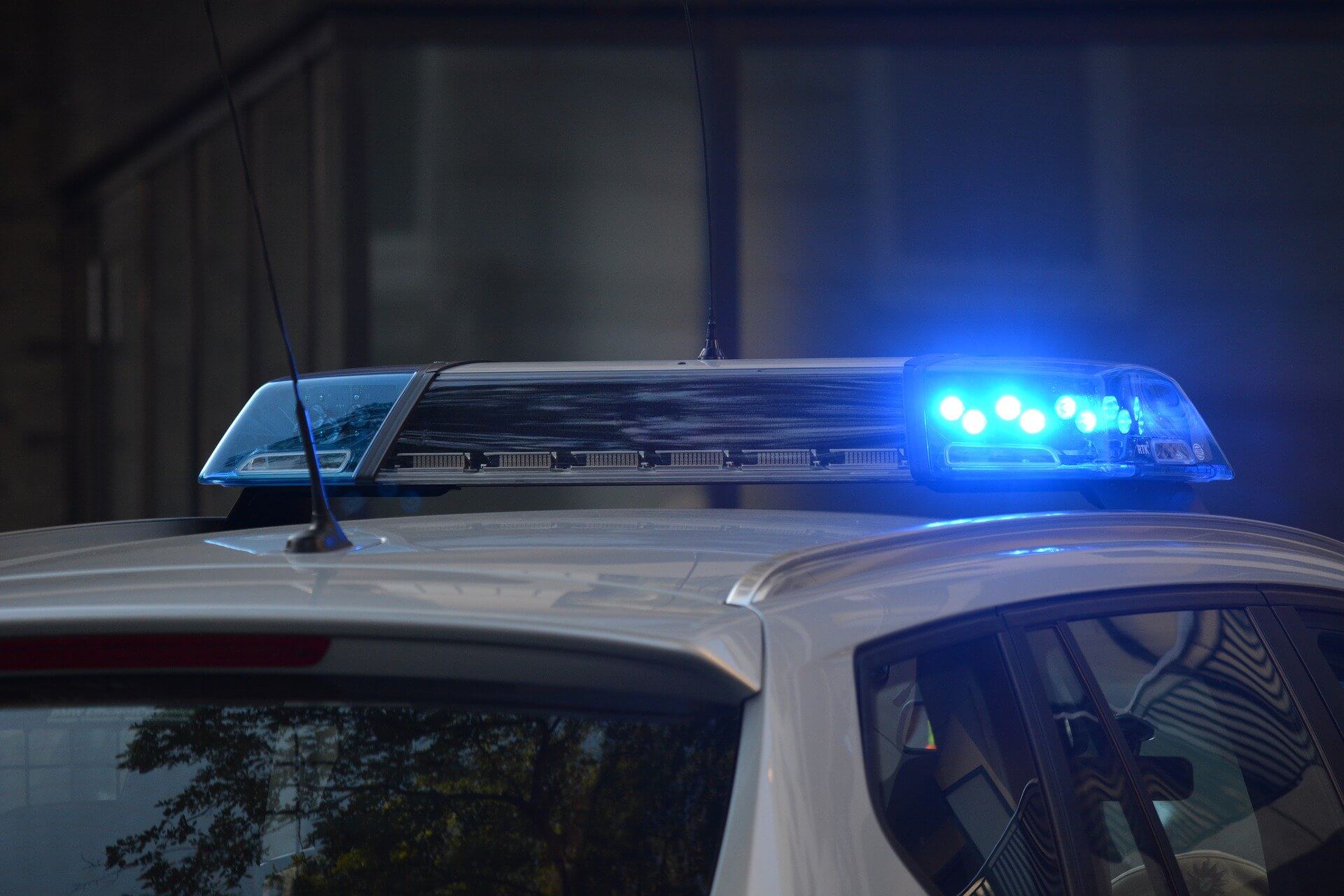 Blaulicht eines Polizeiautos