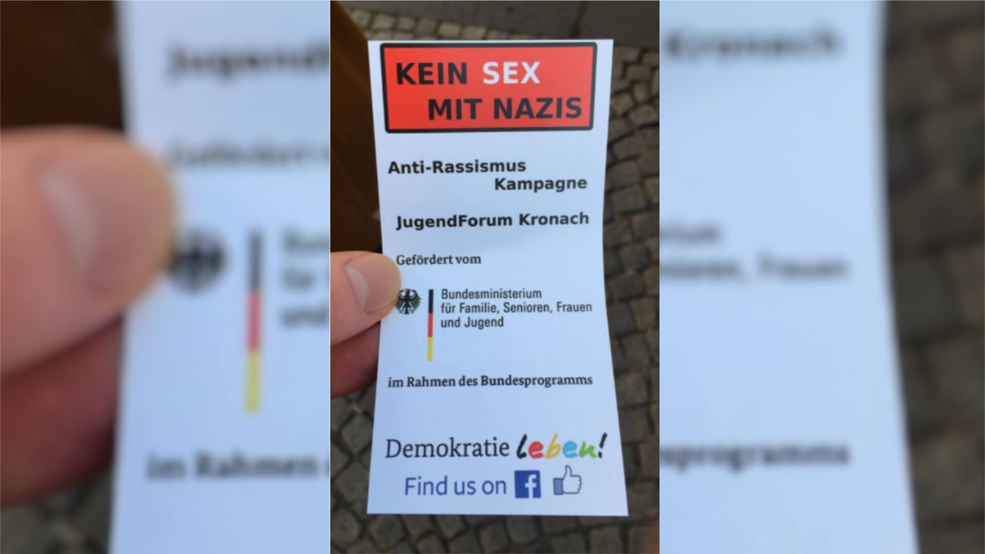 sex mit nazis flyer collage