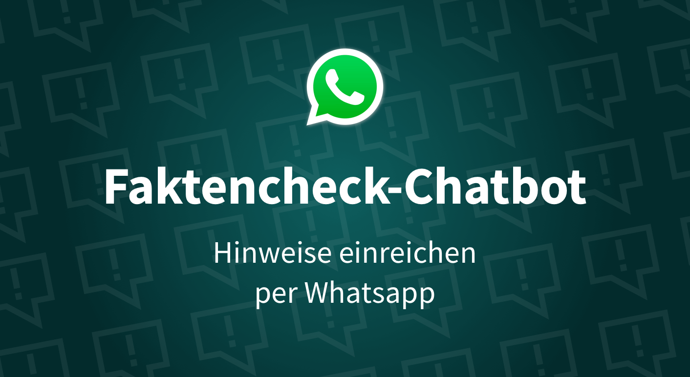 Falschmeldungen einreichen: CORRECTIV.Faktencheck ist auf Whatsapp  erreichbar - correctiv.org