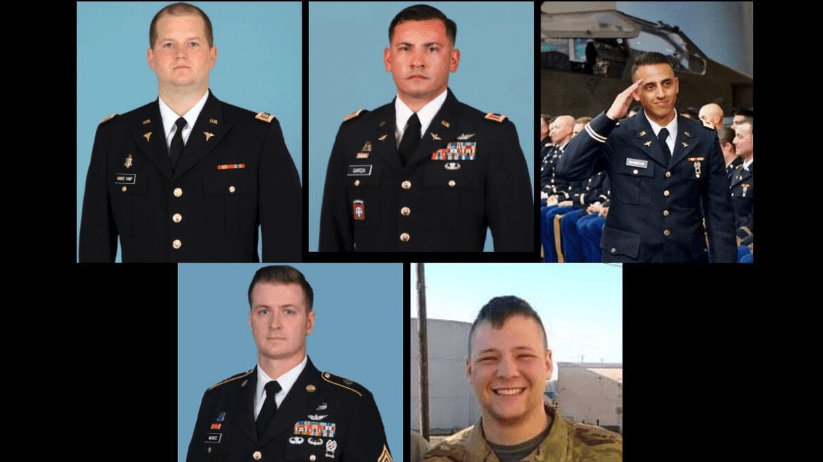 Fotos von fünf US-Soldaten