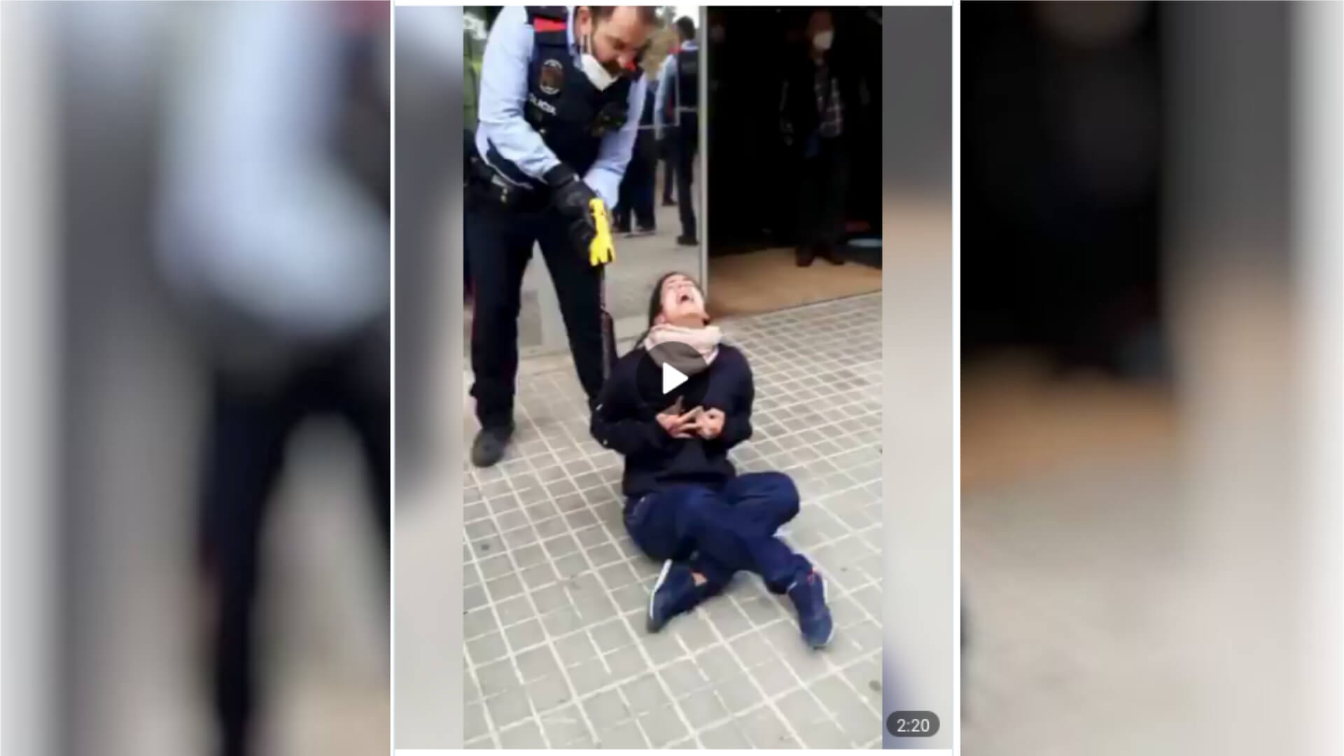 Video: Polizei setzt Taser gegen Frau ein