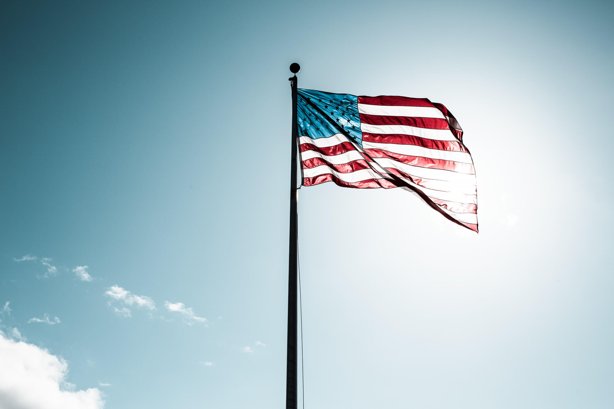 Symbolbild: Eine Flagge der USA