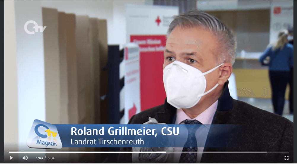 Roland Grillmeier im Original-Beitrag des Senders Oberpfalz TV am 18. Dezember 2020 (Quelle: OTV / Screenshot: CORRECTIV.Faktencheck)