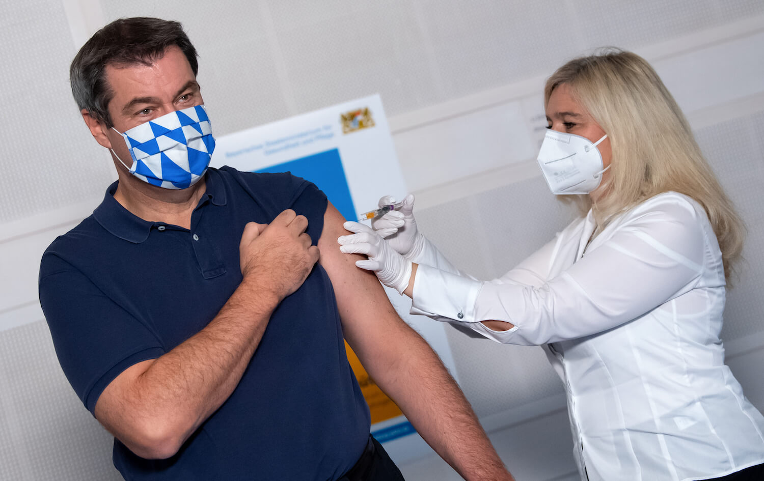 Grippeschutzimpfung von Markus Söder