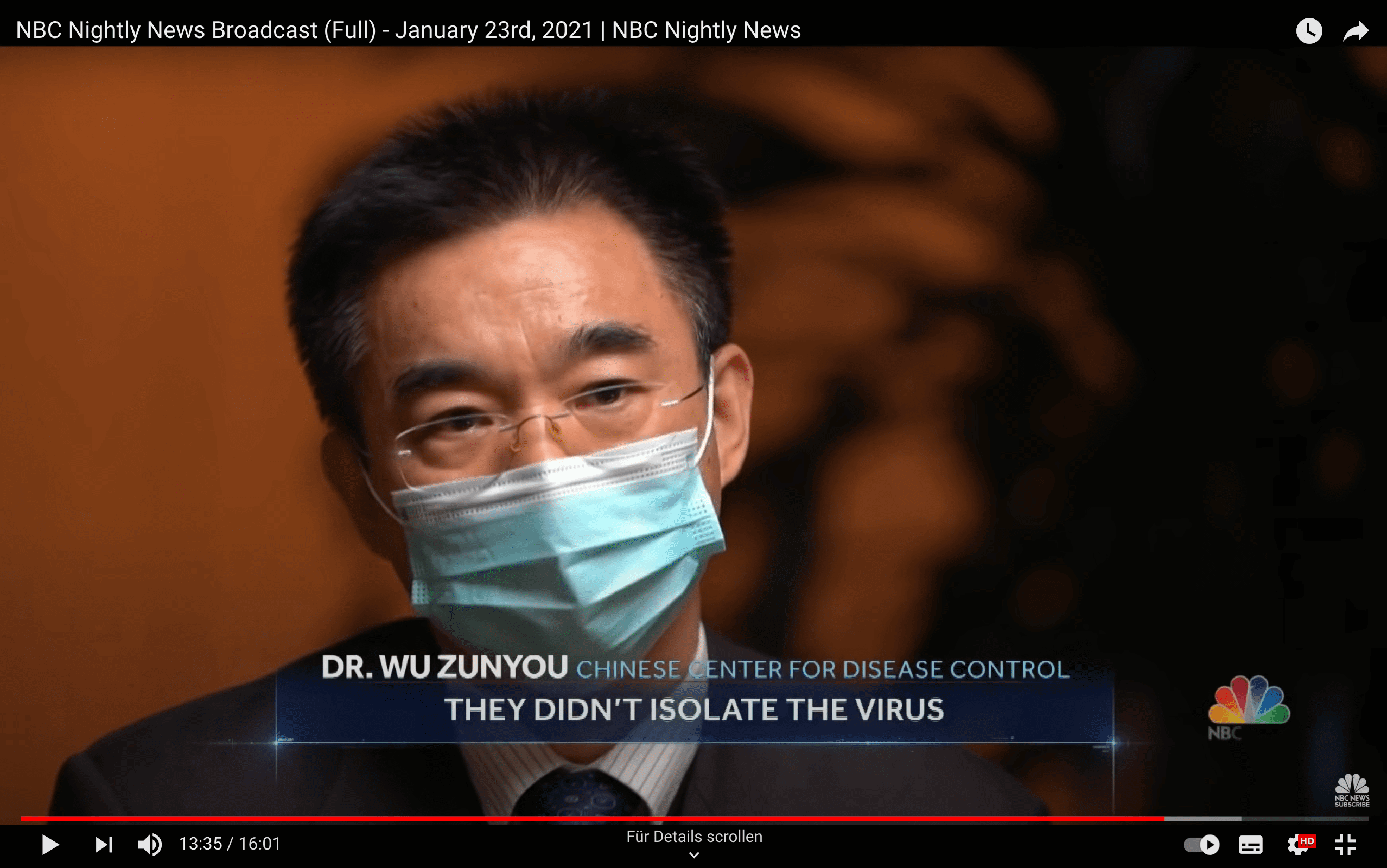 Wu Zunyou vom Chinese Center for Disease Control