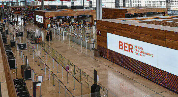 BER - der Flughafen Berlin-Brandenburg als Archivfoto