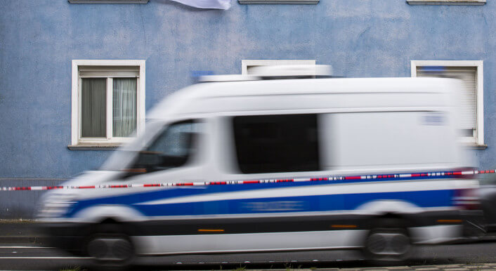 Polizeiauto in Bochum