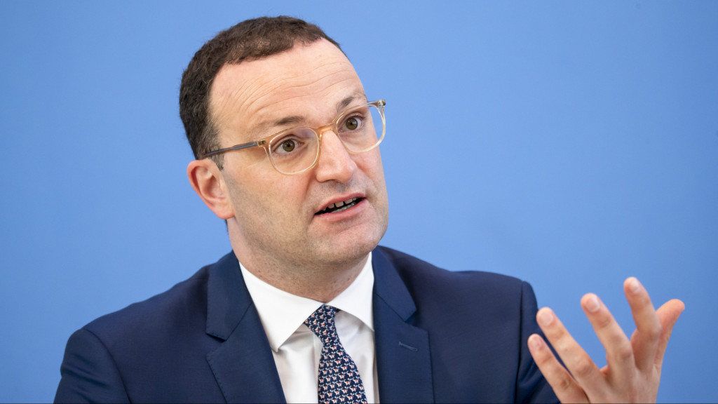 Jens Spahn bei einer Pressekonferenz im Juni 2021.