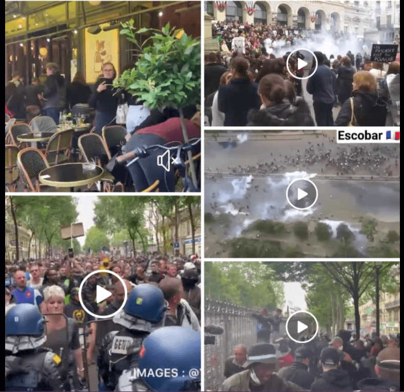 Collage mit Fotos aus Paris