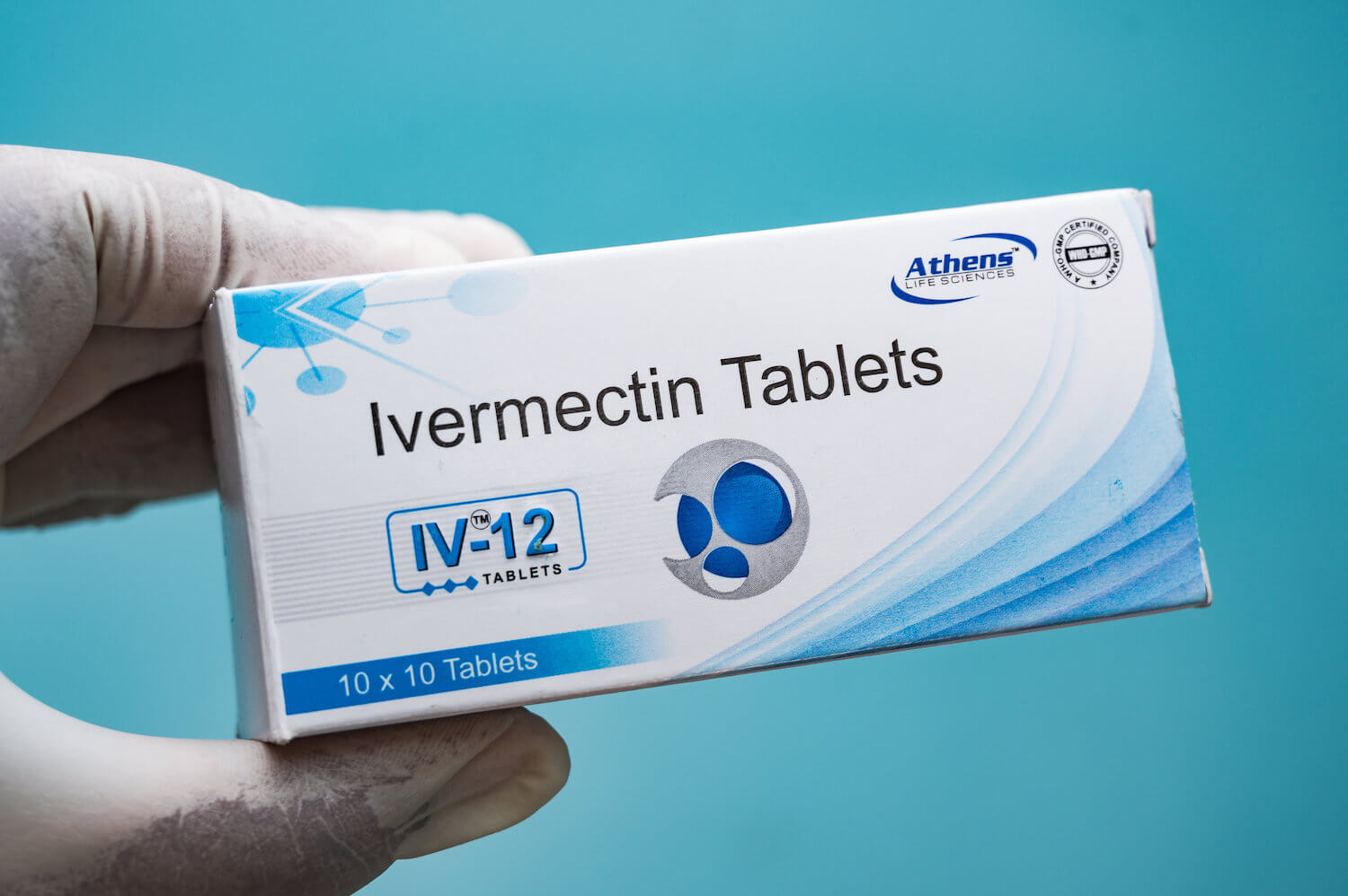 Eine Packung mit Ivermectin-Tabletten