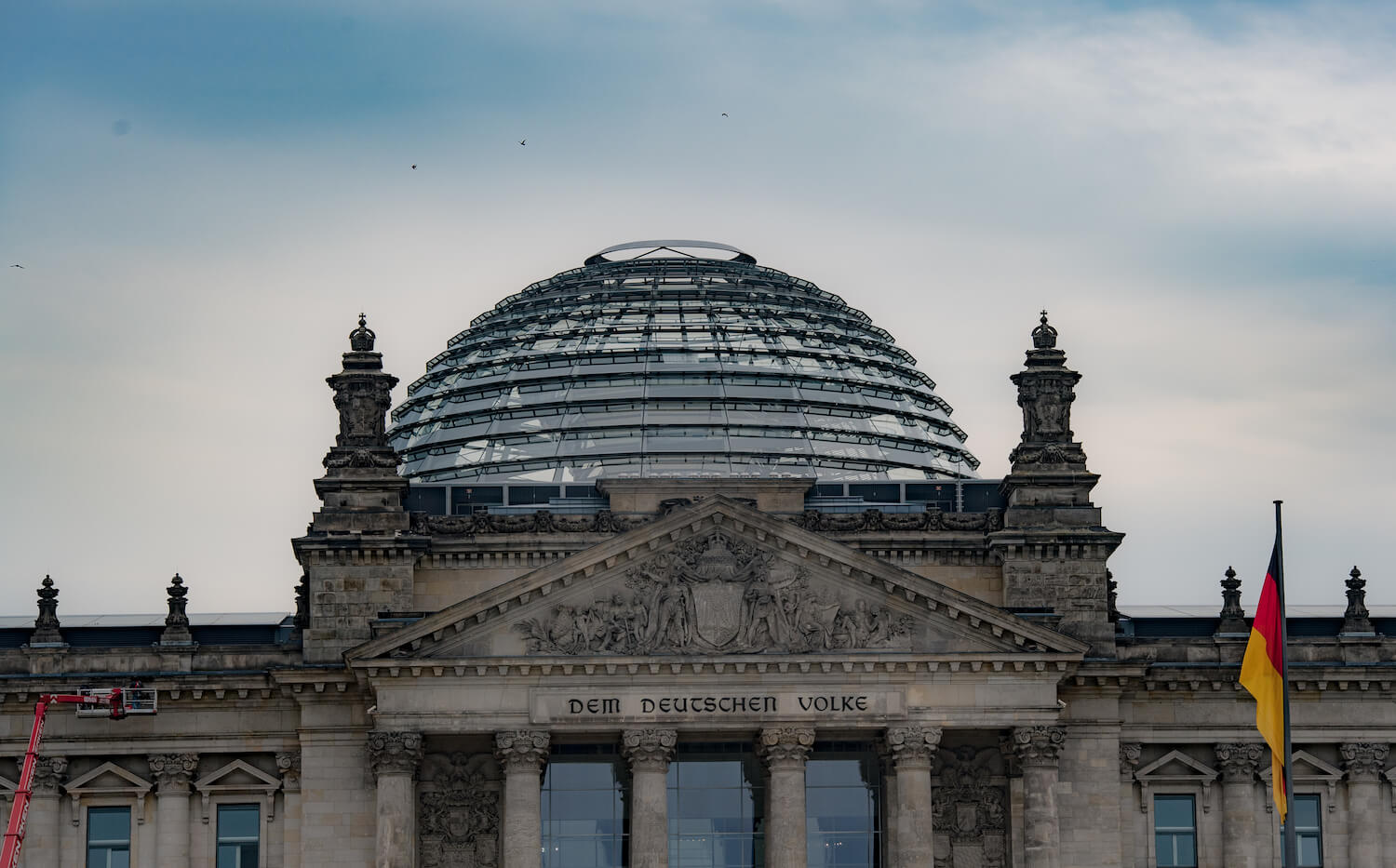 Die Kuppel des Reichstagsgebäudes
