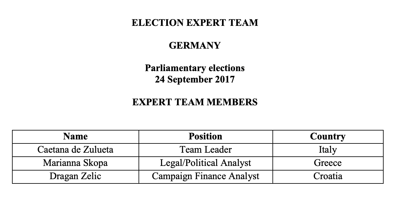 Election Expert Team 2017