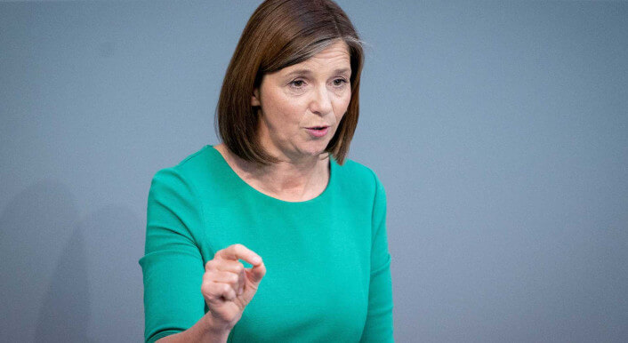 Katrin Göring-Eckardt bei der Generaldebatte im Bundestag im September 2019