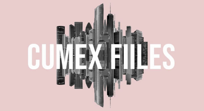 Collage: Skyline mit Wolkenkratzern, die in von Cum-Ex-Betrug betroffenen Ländern stehen