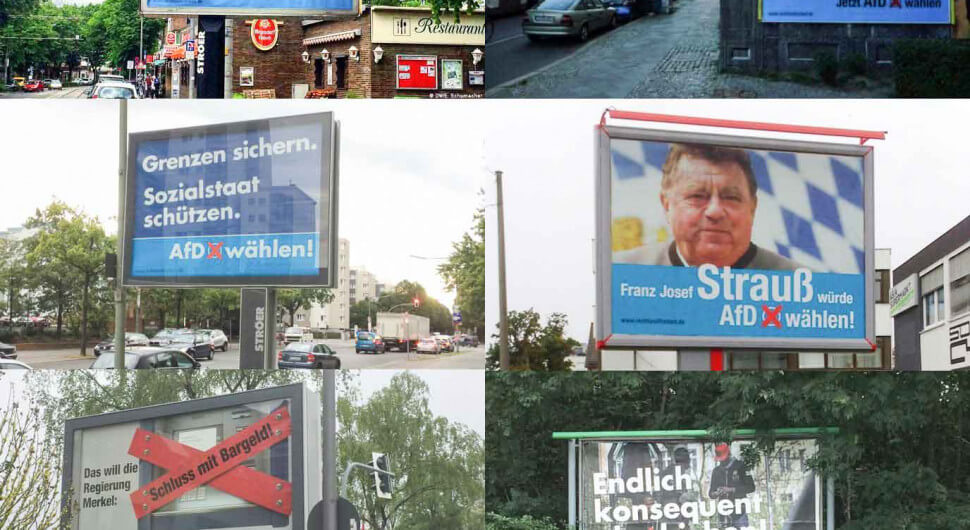 Die AfD und die gigantische Plakatkampagne