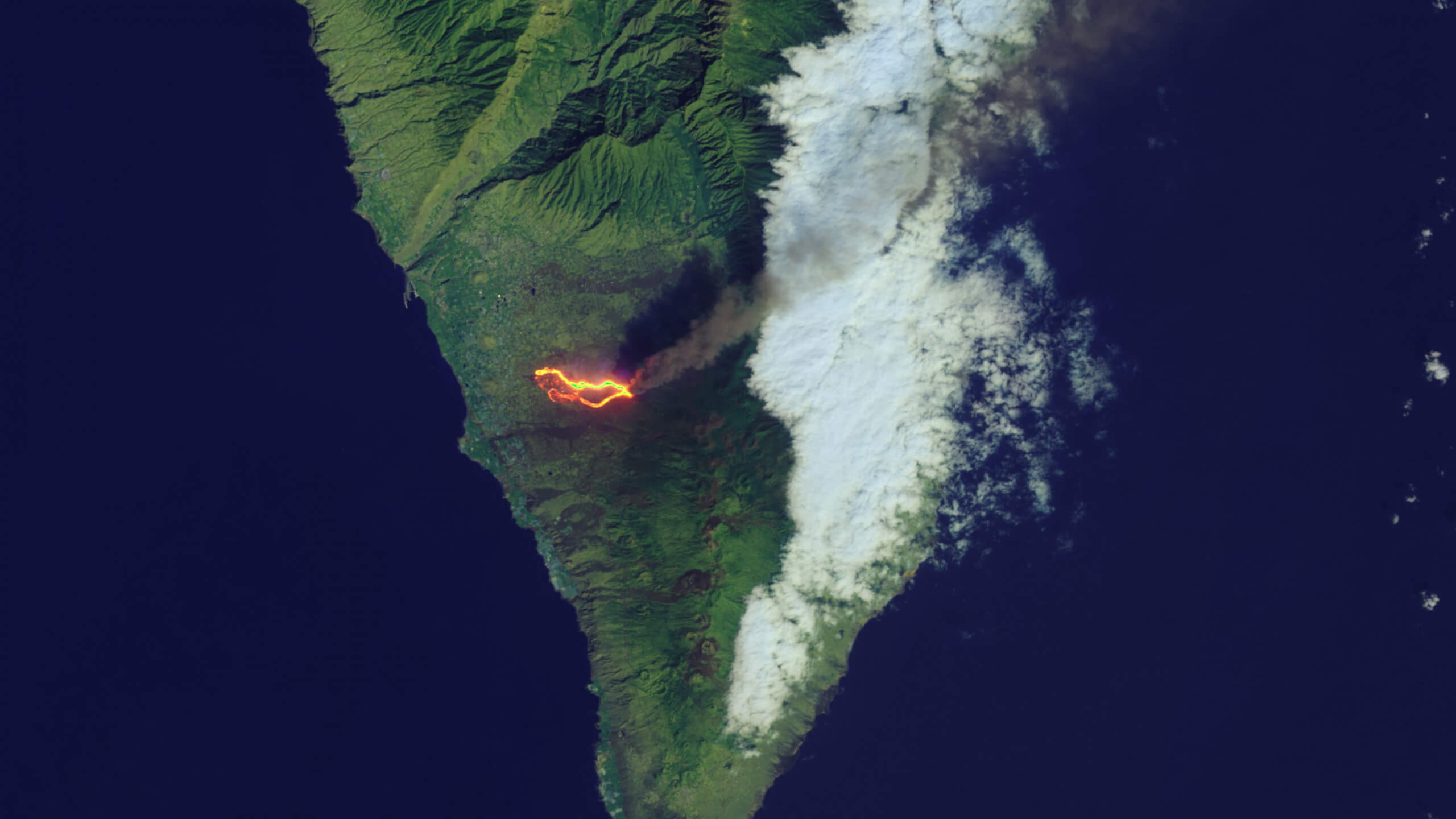 Vulkan Cumbre Vieja auf der spanischen Insel La Palma