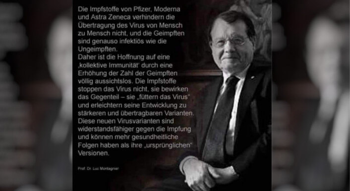 Während der Pandemie hat der französische Virologe Luc Montagnier einige unbelegte Behauptungen über das Coronavirus vertreten – teilweise werden ihm aber auch mutmaßlich erfundene Zitate zugeschrieben