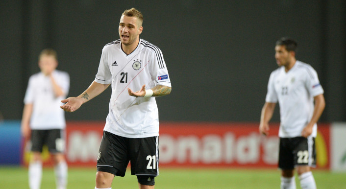 Lasogga 2013 bei einem Spiel der U21 gegen Spanien