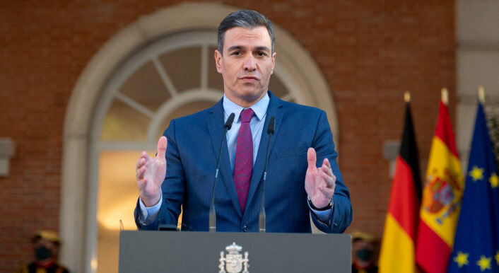 Der spanische Ministerpräsident Pedro Sánchez traf am 17. Januar Bundeskanzler Olaf Scholz in Madrid