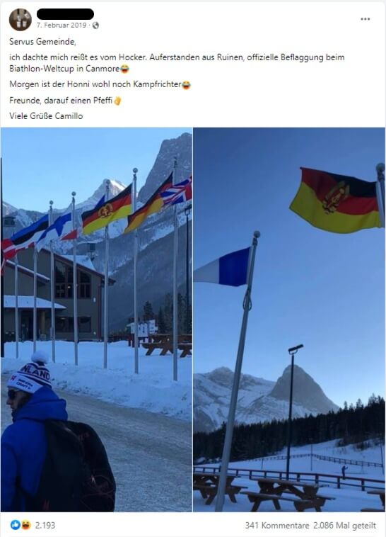 In Kanada wehte 2019 während des Biathlon-Weltcups DDR-Flagge.
