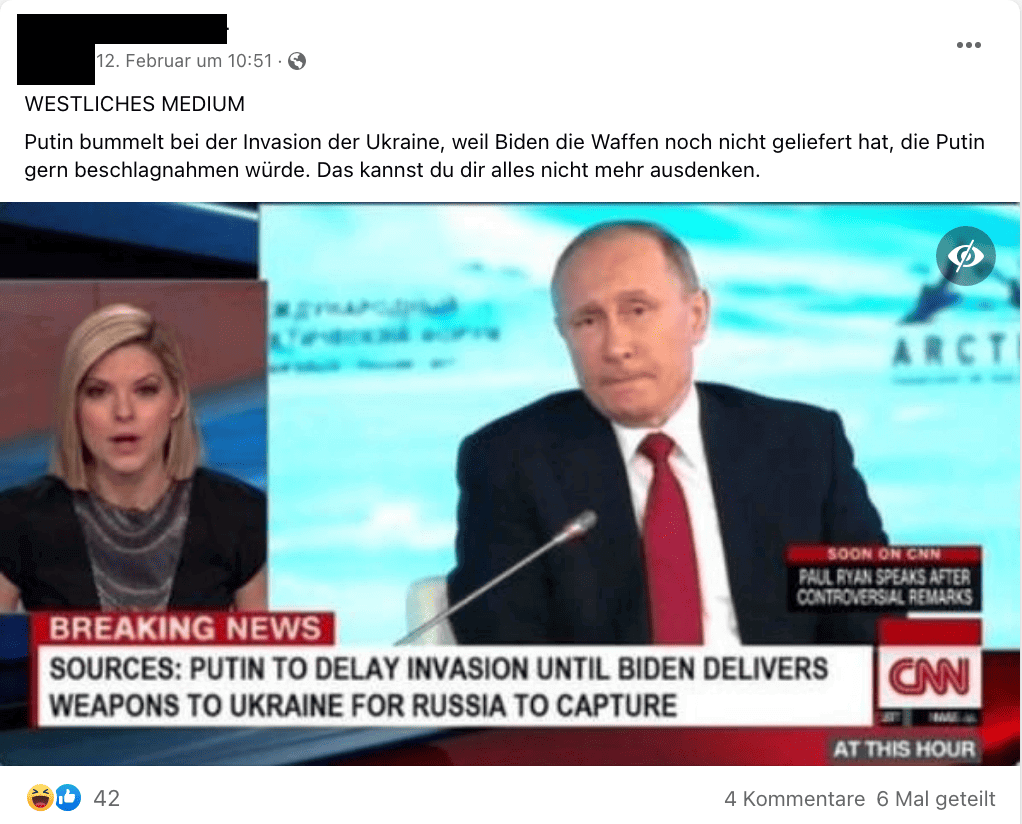 Standbild CNN Manipuliert