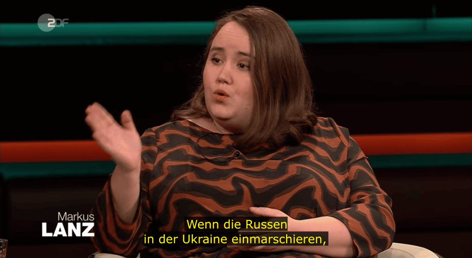Ricarda Lang bei Markus Lanz über Russland und die Ukraine