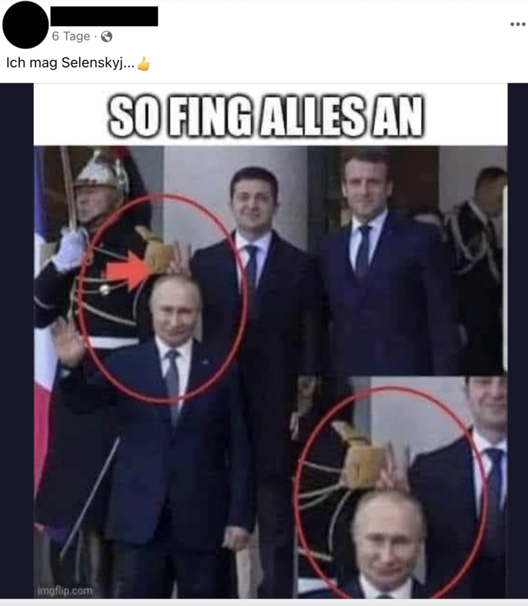 Nein Selenskyj Zeigte Hinter Wladimir Putin Kein Peacezeichen