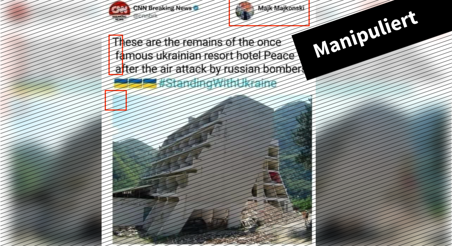 Auf Facebook kursiert ein gefälschter Tweet des Senders CNN