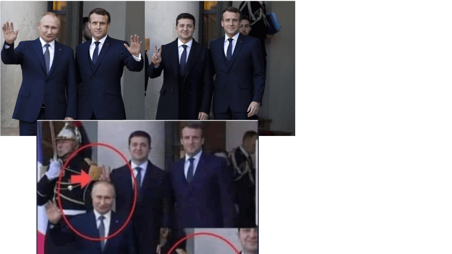 Die Originalaufnahme von Selenskyj und Macron