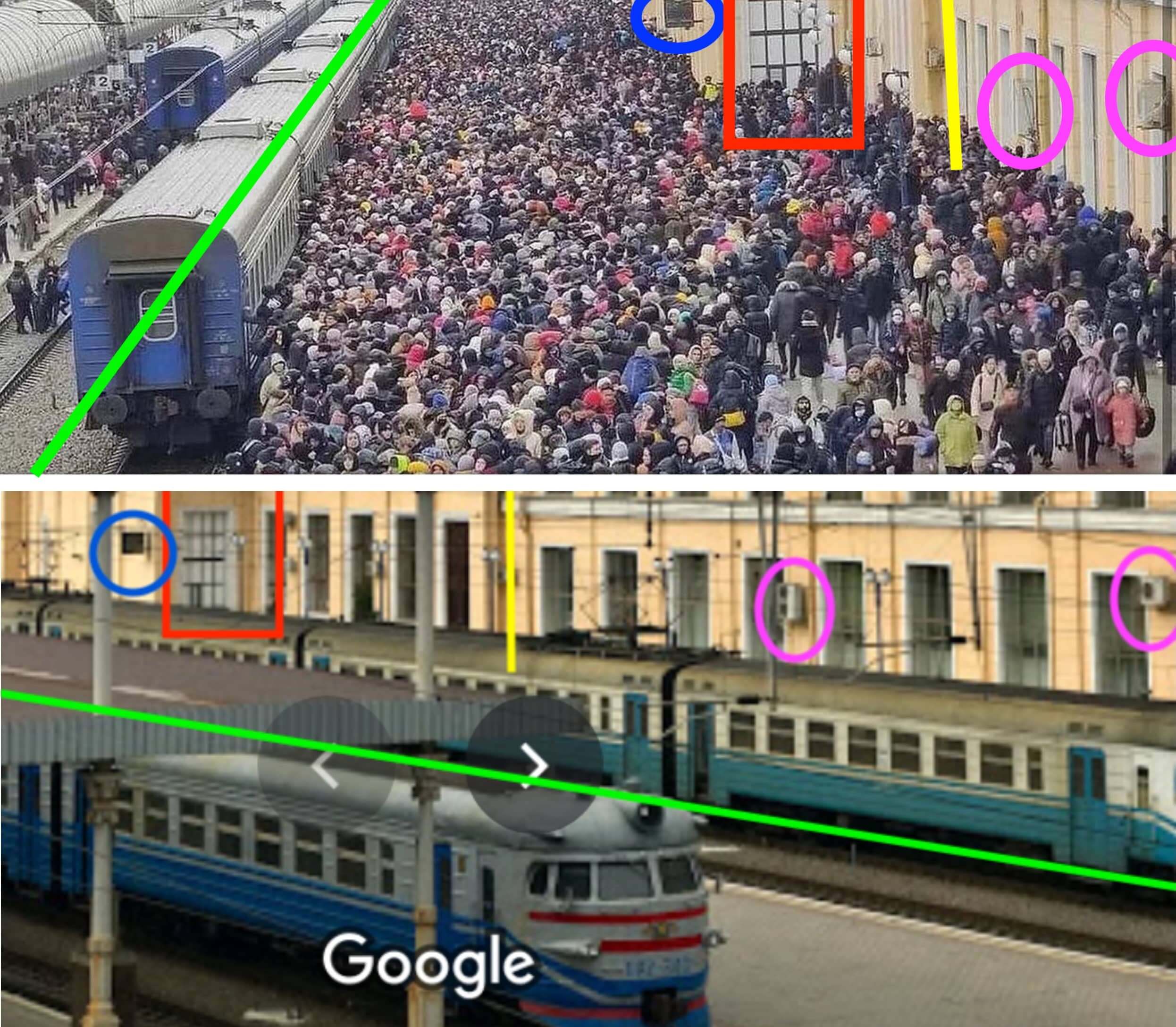 Bahnhofshallen Charkiw Kharkiv Vergleich