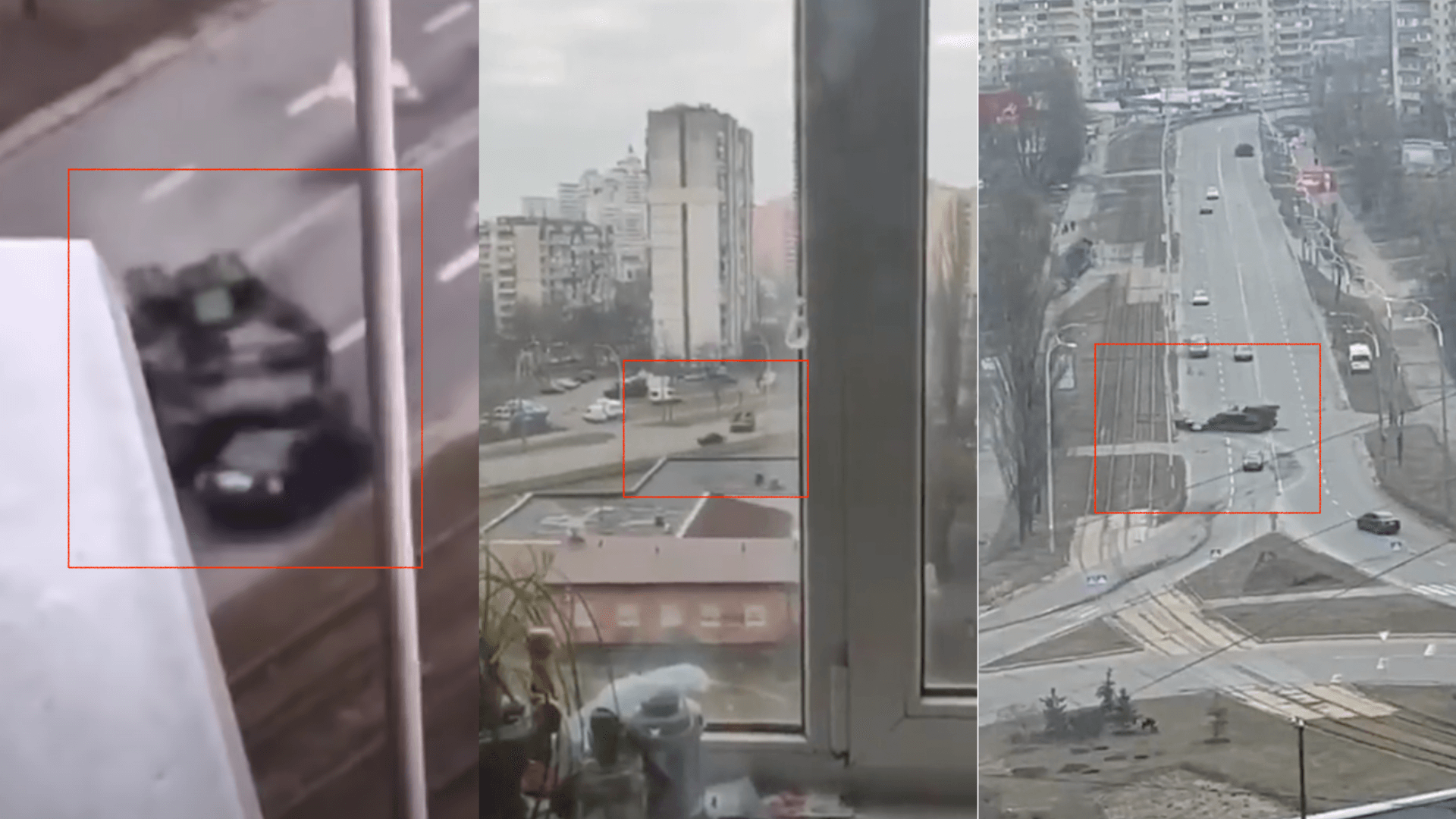Im Internet kursieren Videos, die den Vorfall in Kiew aus verschiedenen Blickwinkeln zeigen