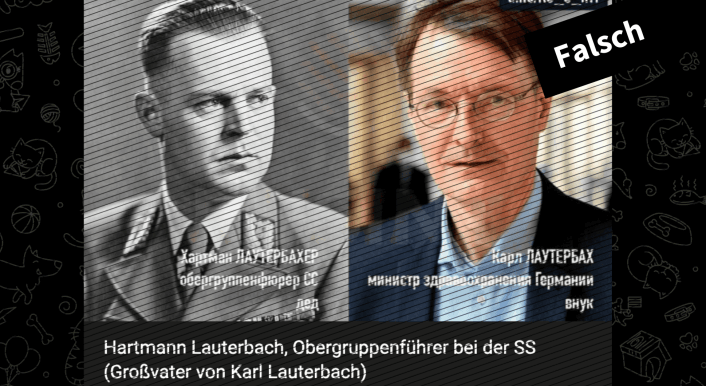Karl Lauterbach und Hartmann Lauterbacher sind nicht verwandt (1)