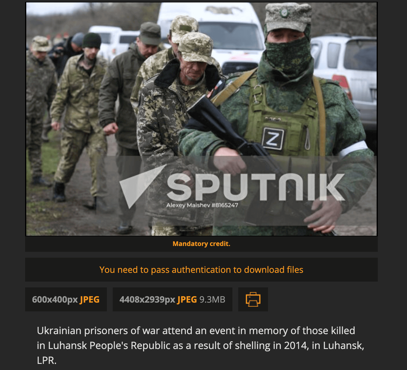 Laut der Nachrichtenagentur Sputnik entstand das Bild nicht in Mariupol in der Südukraine, sondern rund 250 Kilometer entfernt in Luhansk – einen Monat bevor es in Sozialen Netzwerken in falschem Kontext geteilt wurde
