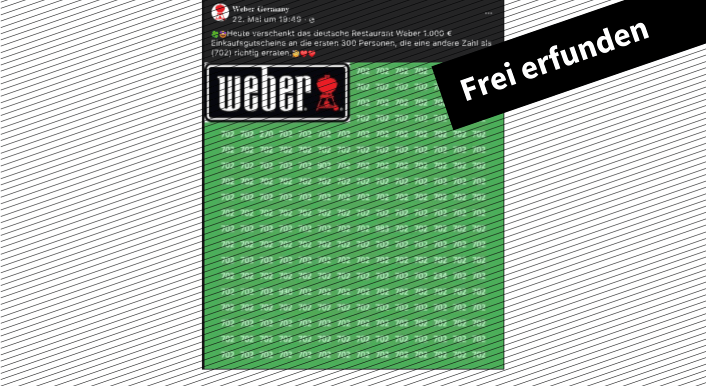 Falsches Gewinnspiel Weber-Grill