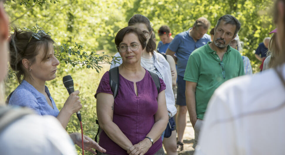 CORRECTIV im Dialog vor Ort: Waldspaziergang in Hessen