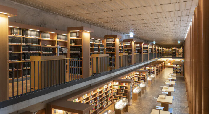 Innenansicht der Dresdener Staatsbibliothek