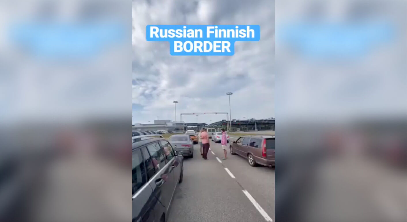 Video Grenze zwischen Russland und Finnland